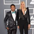 Pharrell Williams et Helen Lasichanh lors des Grammy Awards à Los Angeles, le 10 février 2013.