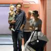Exclusif - Eric Johnson, le fiancé de Jessica Simpson, est allé voir un médecin avec ses enfants à Los Angeles. Le 3 octobre 2013.
