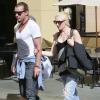 Gwen Stefani enceinte et son mari Gavin Rossdale dans les rues d'Hollywood, le 6 octobre 2013.