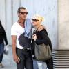 Gwen Stefani enceinte et son mari Gavin Rossdale à Hollywood, le 6 octobre 2013.