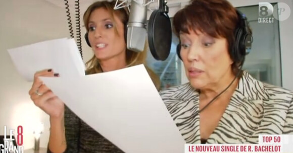 Roselyne Bachelot a enregistré le titre "Je te donne" de Jean-Jacques Goldman pour l'émission Le grand 8 sur D8. Septembre 2013.