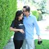 Tammin Sursok (enceinte) et son mari Sean McEwen, à Los Angeles, le 31 mai 2013.
