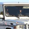 Exclusif - Khloé Kardashian et son mari Lamar Odom en voiture dans les rues de Calabasas. Le 8 octobre 2013.
