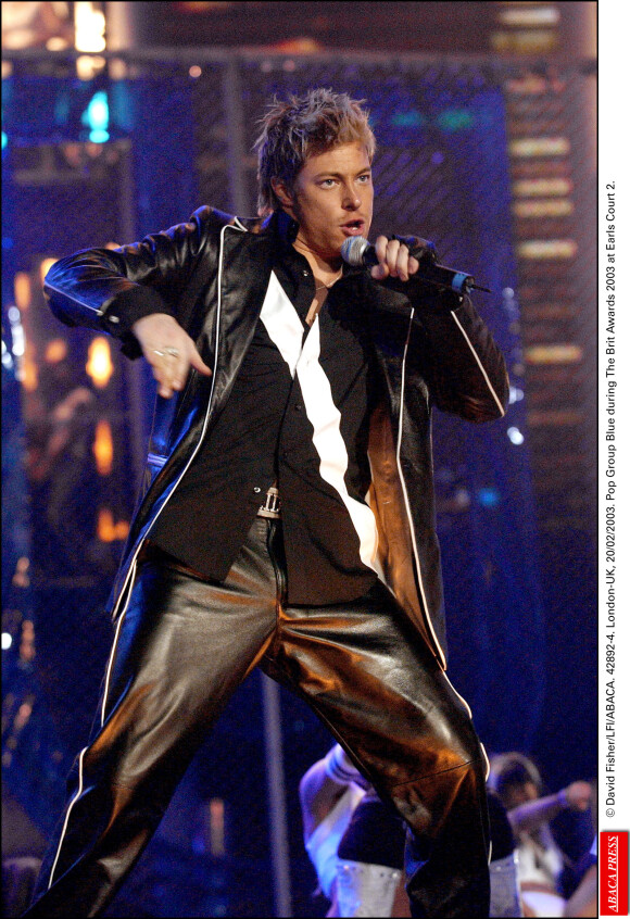 Duncan James (Blue) aux Brit Awards le 20 février 2003.