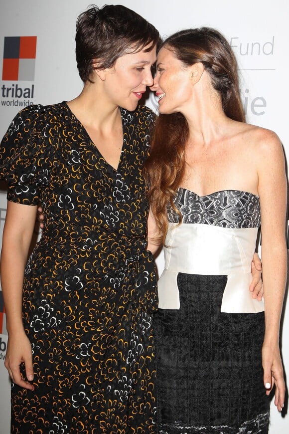 Maggie Gyllenhaal et Topaz Page-Green lors de la soirée Lunchbox Fund au Buddakan à New York, le 9 octobre 2013.