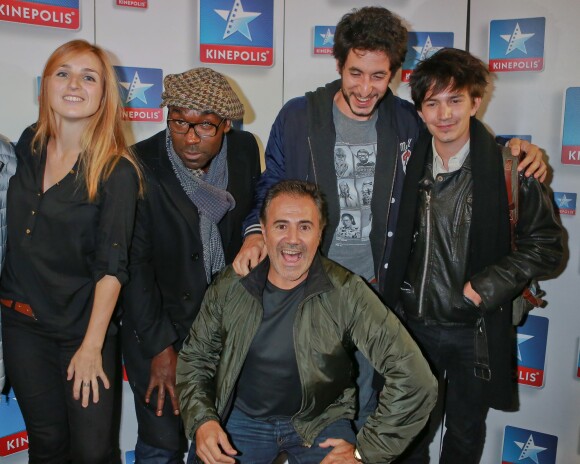 Alison Wheeler, Lucien Jean-Baptiste, José Garcia, Douglas Attal et Solal Forte à la première du film Fonzy au Kinepolis de Lomme, le 10 octobre 2013.
