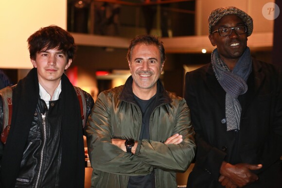 Solal Forte, José Garcia, Lucien Jean-Baptiste à la première du film Fonzy au Kinepolis de Lomme, le 10 octobre 2013.
