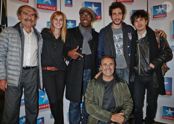 Gérard Hernandez, Alison Wheeler, Lucien Jean-Baptiste, José Garcia, Douglas Attal et Solal Forte à la première du film Fonzy au Kinepolis de Lomme, le 10 octobre 2013.