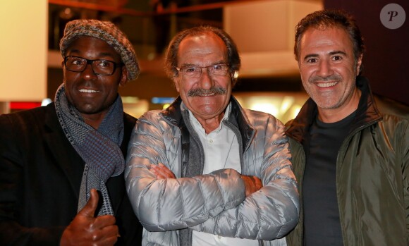 Lucien Jean-Baptiste, Gérard Hernandez, José Garcia à la première du film Fonzy au Kinepolis de Lomme, le 10 octobre 2013.