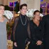 Stéphanie de Monaco avec sa soeur, sa nièce et son neveu lors du gala des 50 ans de l'AMADE le 4 octobre 2013