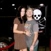 Chris Pontius et sa femme Claire Nolan à la première de "Jackass 2" à Hollywood, le 21 septembre 2006.