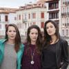 Les membres du jury Alice David, Audrey Estrougo et Sarah Kazemy, lors du Festival des Jeunes réalisateurs de Saint-Jean-de-Luz, le 11 octobre 2013