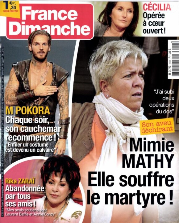 L'hebdomadaire France Dimanche du 11 octobre 2013