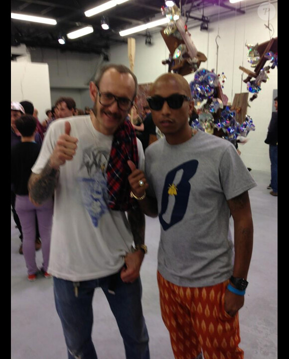 Pharrell Williams et le photographe Terry Richardson en décembre 2013.
