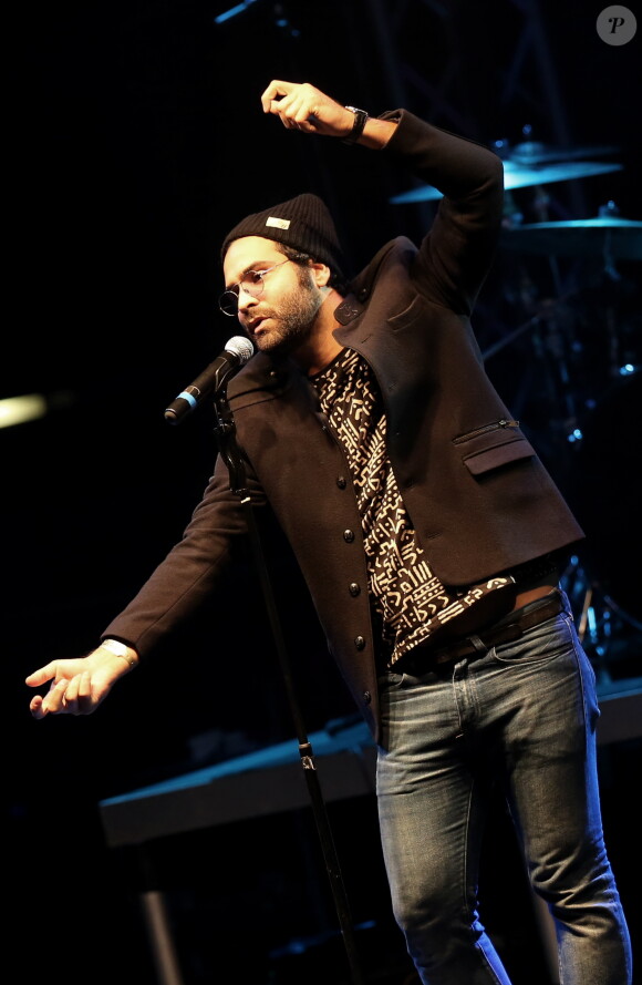 Ycare à Lyon, le 12 0ctobre 2013, lors de la 7ème édition de "Foot-Concert" au Palais des sports.