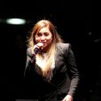 Leslie à Lyon, le 12 0ctobre 2013, lors de la 7ème édition de "Foot-Concert" au Palais des sports.