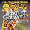 Affiche de la 7ème édition du "Foot-concert" à Lyon le 12 octobre 2013.