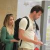EXCLUSIF - Lauren Conrad et son fiancé William Tell, à l'aéroport de Cabo San Lucas, le 15 juillet 2012.