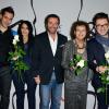 Yoann Fréget, Déborah Dahan, Bernard Montiel, Claudia Cardinale et Olympe lors du 20e gala annuel de charité "Faire Face" organisé à l'Opéra d'Avignon, le 12 octobre 2013.
