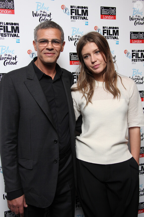 Adèle Exarchopoulos et Abdellatif Kechiche lors de la première de Blue Is The Warmest Colour (La Vie D'Adèle) au BFI Film Festival, Curzon Mayfair, Londres, le 14 février 2013.