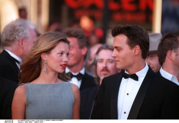 Kate Moss et Johnny Depp en 1997