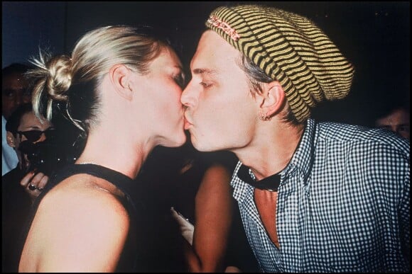 Kate Moss et Johnny Depp en 1995