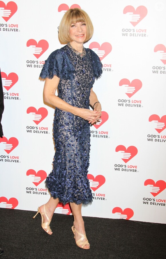 Anna Wintour aux Golden Heart Awards à New York, le 16 octobre 2013.