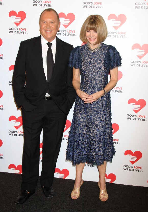 Anna Wintour, Michael Kors aux Golden Heart Awards à New York, le 16 octobre 2013.
