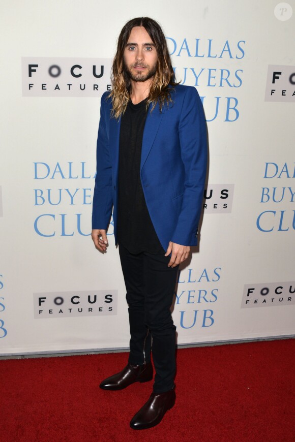 Jared Leto à la première de Dallas Buyers Club à Beverly Hills, Los Angeles, le 17 octobre 2013.