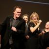 Quentin Tarantino et Mélanie Laurent - Remise du Prix Lumière à Quentin Tarantino lors du Festival Lumière à Lyon le 18 octobre 2013.