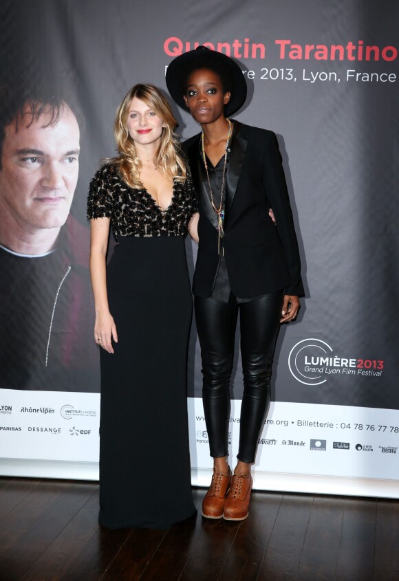 Mélanie Laurent et Irma - Remise du Prix Lumière à Quentin Tarantino lors du Festival Lumière à Lyon le 18 octobre 2013.