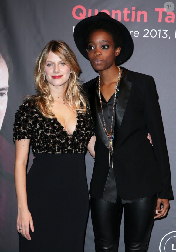 Mélanie Laurent et Irma - Remise du Prix Lumière à Quentin Tarantino lors du Festival Lumière à Lyon le 18 octobre 2013.