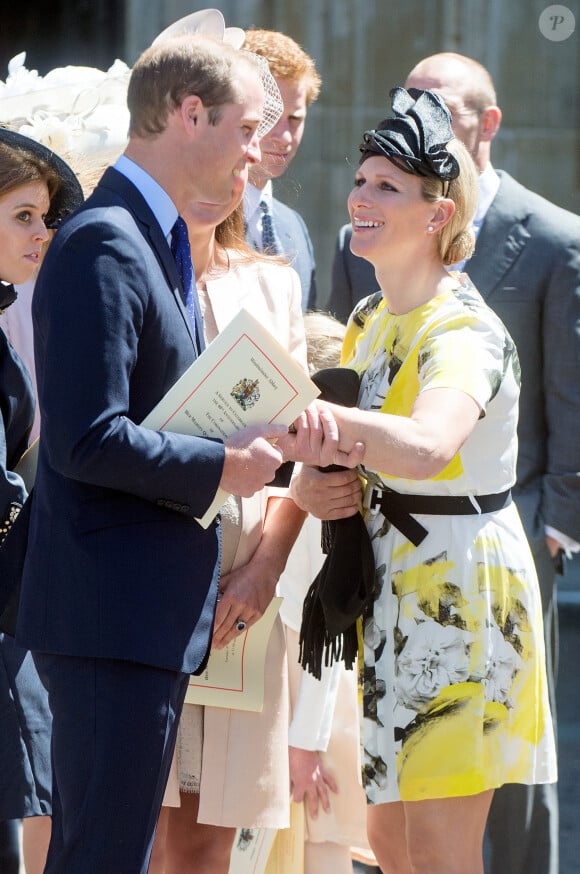 Le prince William et Zara Phillips lors du service religieux du jubilé du couronnement d'Elizabeth II, le 4 juin 2013 à Westminster.