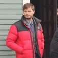 Exclusif - Jamie Dornan revient sur le tournage de la série "Once upon a time" à Vancouver le 31 janvier 2013