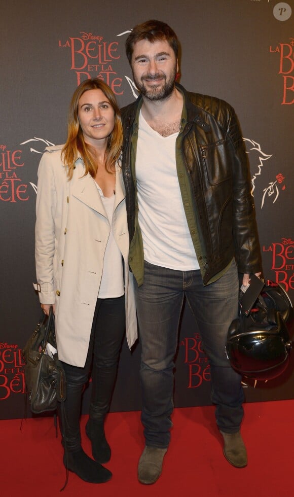 Eric Jean-Jean et sa compagne - Générale de la comédie musicale "La Belle et la Bête" au Théâtre Mogador à Paris le 24 octobre 2013.
