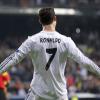 Cristiano Ronaldo lors du match entre le Real de Madrid et la Juventus de Turin à Madrid, le 23 octobre 2013