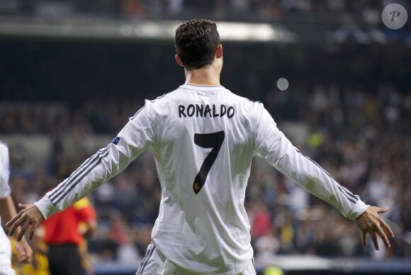 Cristiano Ronaldo lors du match entre le Real de Madrid et la Juventus de Turin à Madrid, le 23 octobre 2013