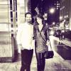 Jade Foret et son frère Laurent à New York le 10 octobre 2013