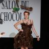 Natacha Polony lors du défilé du 19e Salon du chocolat, à Paris, le 29 octobre 2013