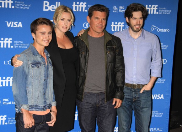 Kate Winslet, Josh Brolin, Jason Reitman, Gattlin Griffith à Toronto le 7 septembre 2013.