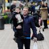 Wayne Rooney et son fils Kai le 14 mars 2013 à Manchester