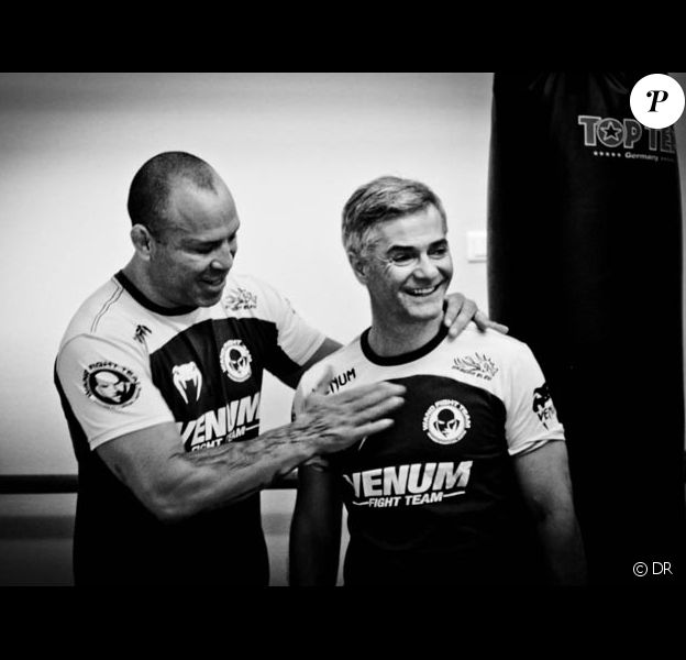 Cyril Viguier avec Vanderiei Silva la légende de l'UFC.