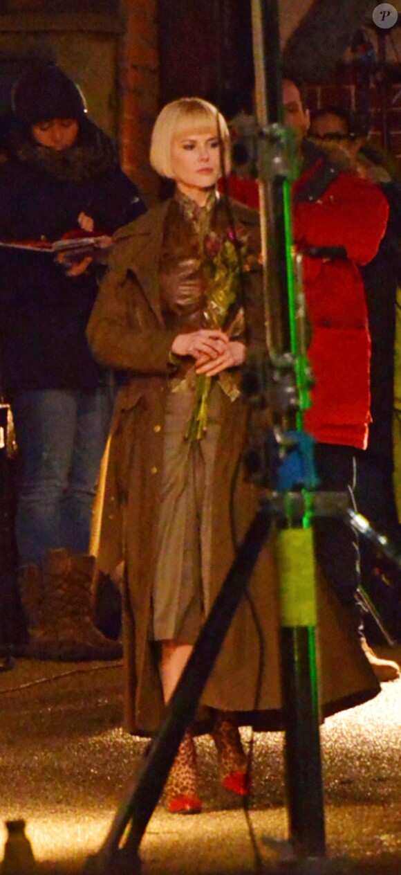 Nicole Kidman sur le tournage du film Paddington Bear à Londres, le 4 novembre 2013.
