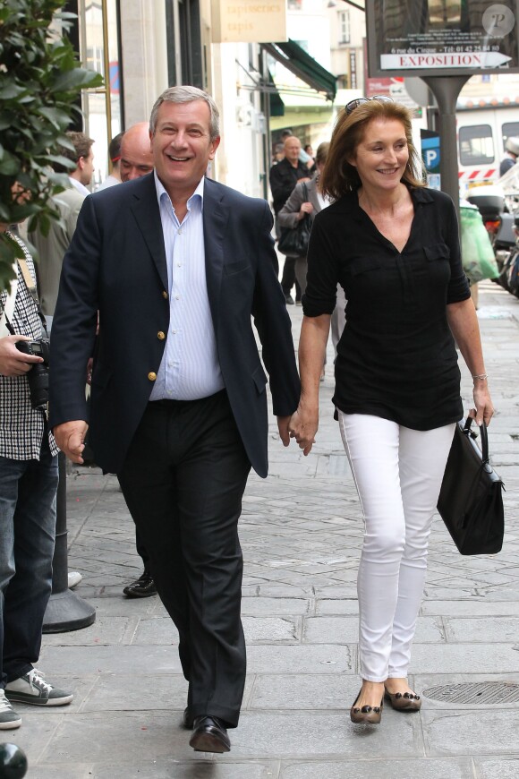 Cécilia Attias et Richard Attias à Paris, le 27 septembre 2011. 