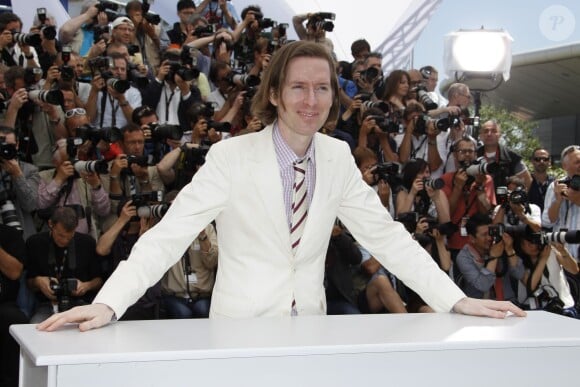 Wes Anderson présente Moonrise Kingdom au Festival de Cannes 2012.