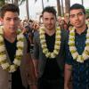 Les Jonas Brothers à l'avant-première de Hawaii 5-0 à Hawaii, le 27 septembre 2013.