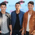 Jonas Brothers à la cérémonie des Teen Choice Awards 2013 au Gibson Amphitheatre à Universal City. Le 11 août 2013.