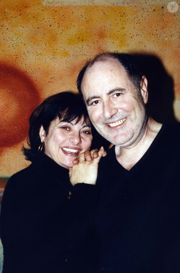 Michel Delpech et sa femme Geneviève à l'Olympia, décembre 2008.