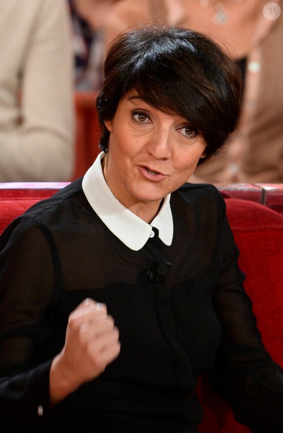 Florence Foresti lors de l'enregistrement de l'émission Vivement dimanche à Paris le 6 novembre 2013. Diffusion sur France 2 le 10 novembre