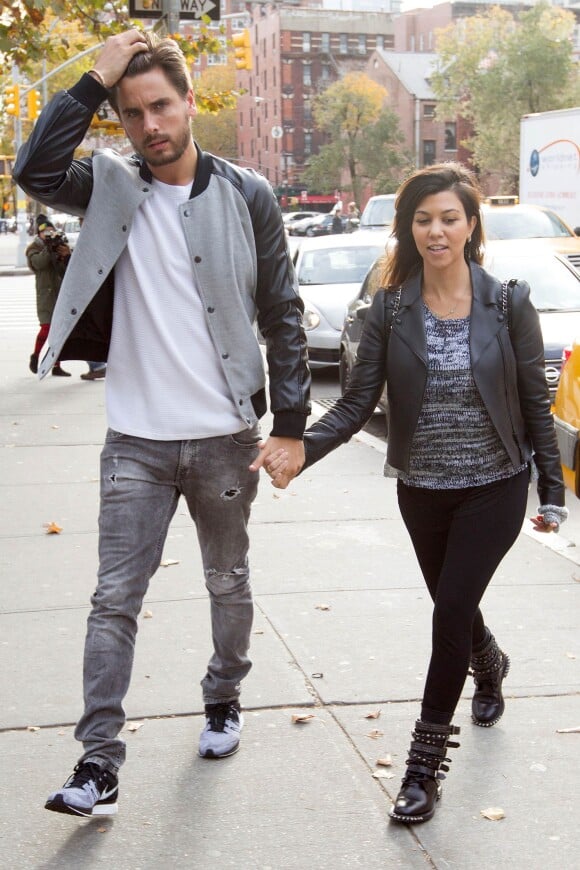 Kourtney Kardashian et Scott Disick en pleine séance shopping à West Village. New York, le 5 novembre 2013.